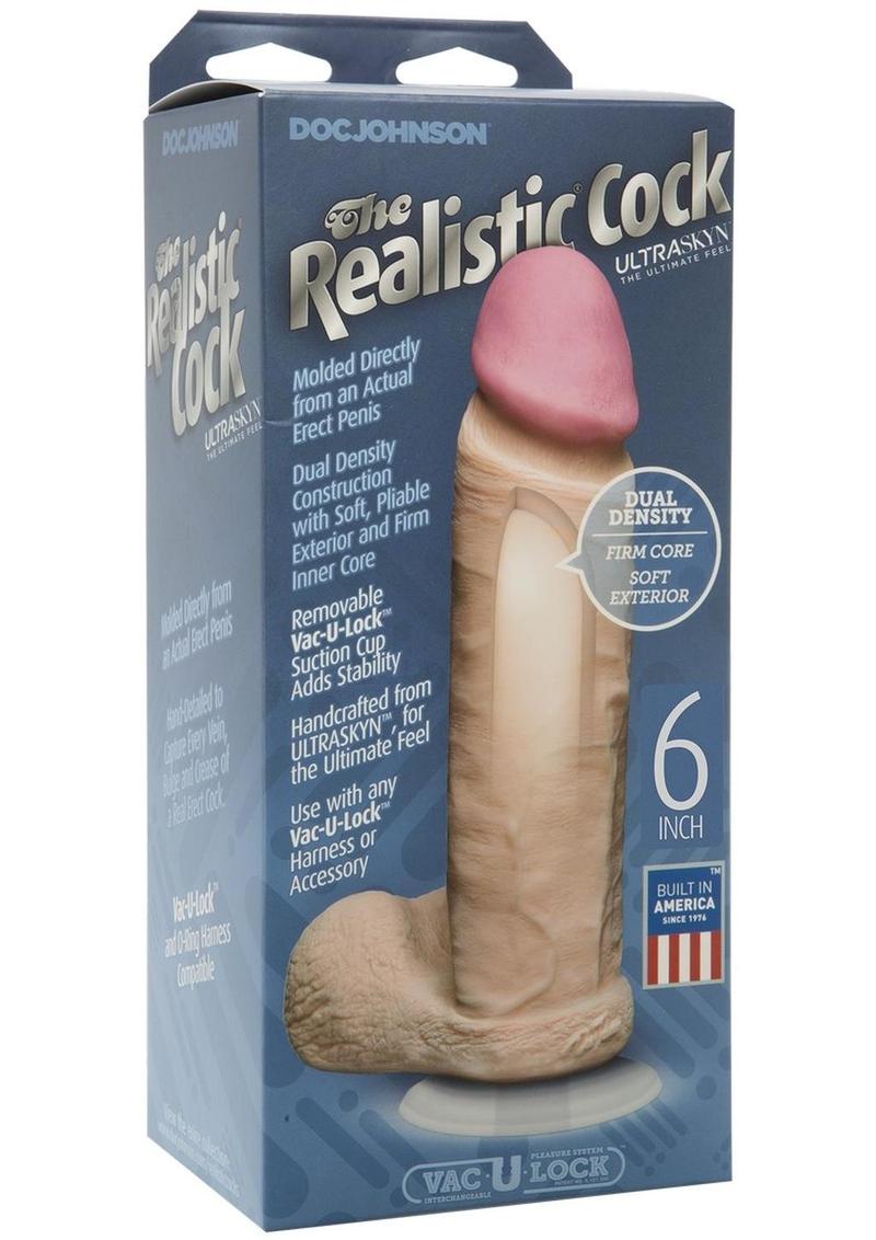 The Realistic Cock Ultraskyn Dildo 6in