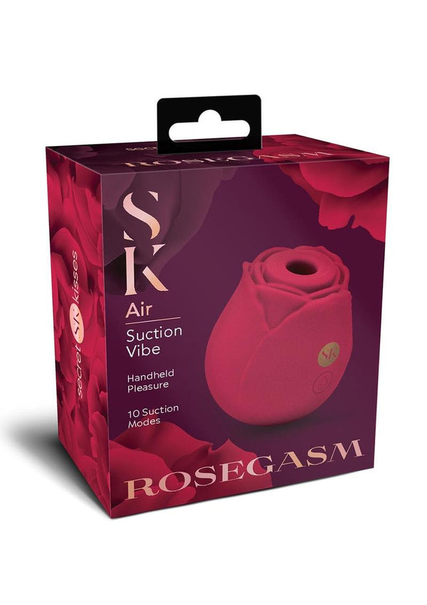 Secret Kisses Rosegasm Air Rechargeable Silicone Clitoral Stimulator