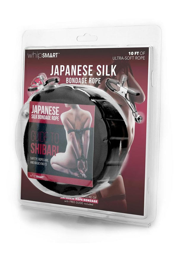 Whipsmart Japanese Bondage Rope with Nipple Clips 10ft