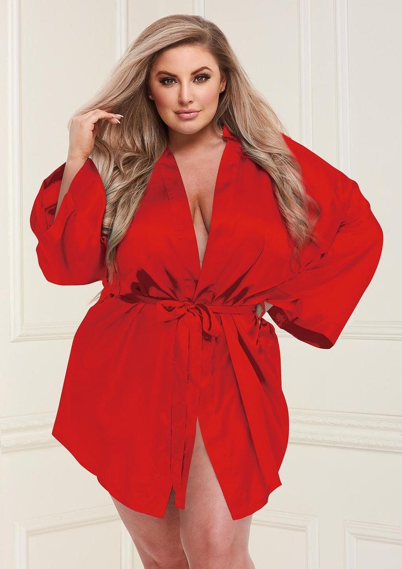 ALL SATIN ROBE