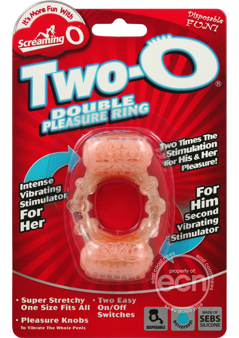 Two-O Double Pleasure Ring Silicone Cock Ring