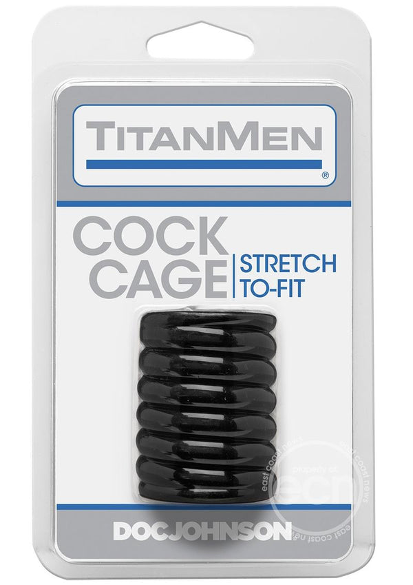 TitanMen Ribbed Stretch-To-Fit Cock Cage