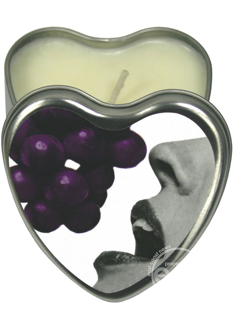 Earthly Body Heart-Shaped Edible Massage Candle