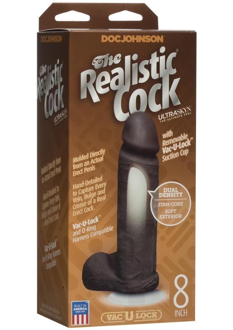 The Realistic Cock Ultraskyn Dildo 8in