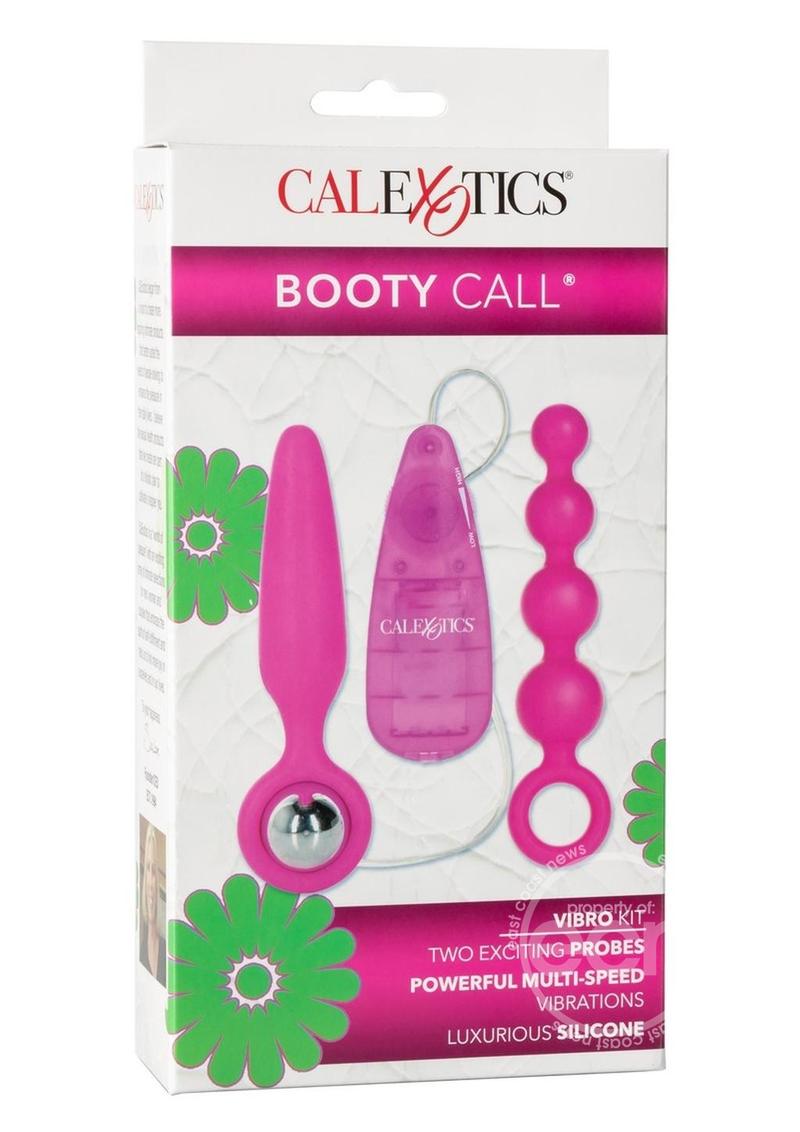 Booty Call Booty Vibro Kit Silicone Vibrating Butt Plug and Anal Beads