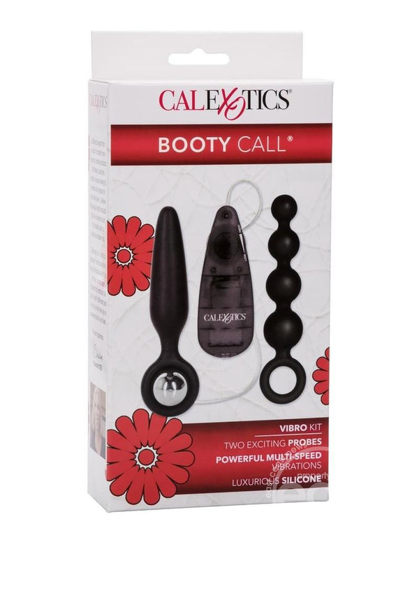 Booty Call Booty Vibro Kit Silicone Vibrating Butt Plug and Anal Beads