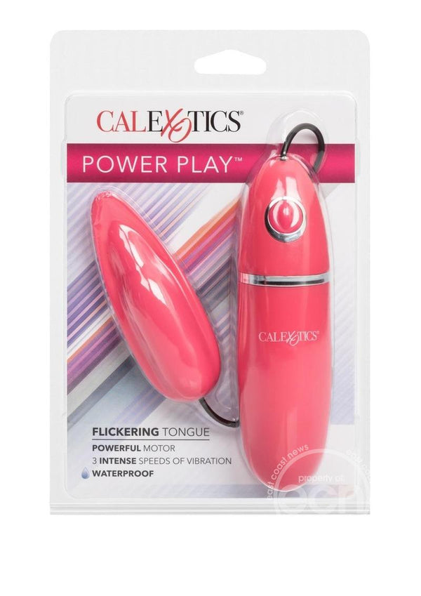 Power Play Flickering Tongue Silicone Massager Bullet