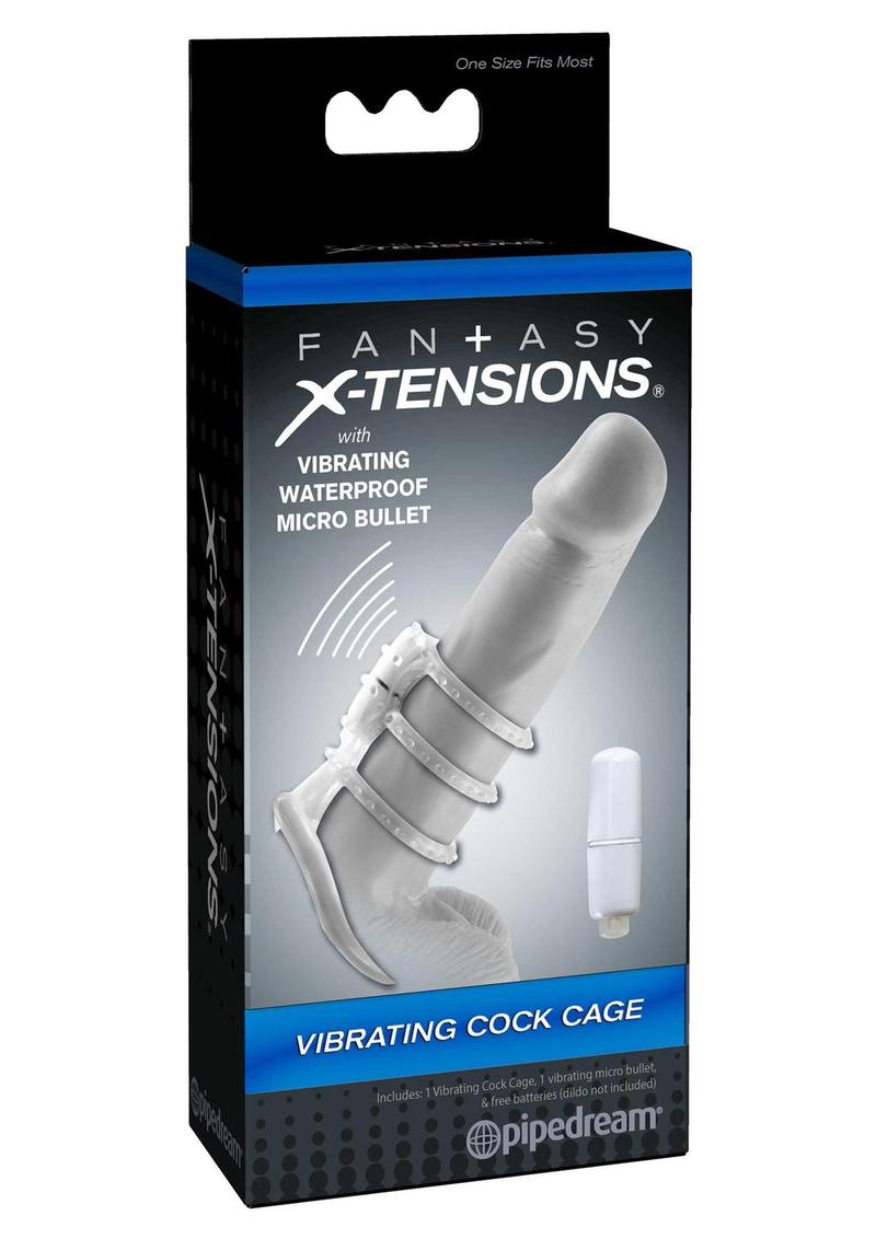 Fantasy X-Tensions Vibrating Cock Cage 3in