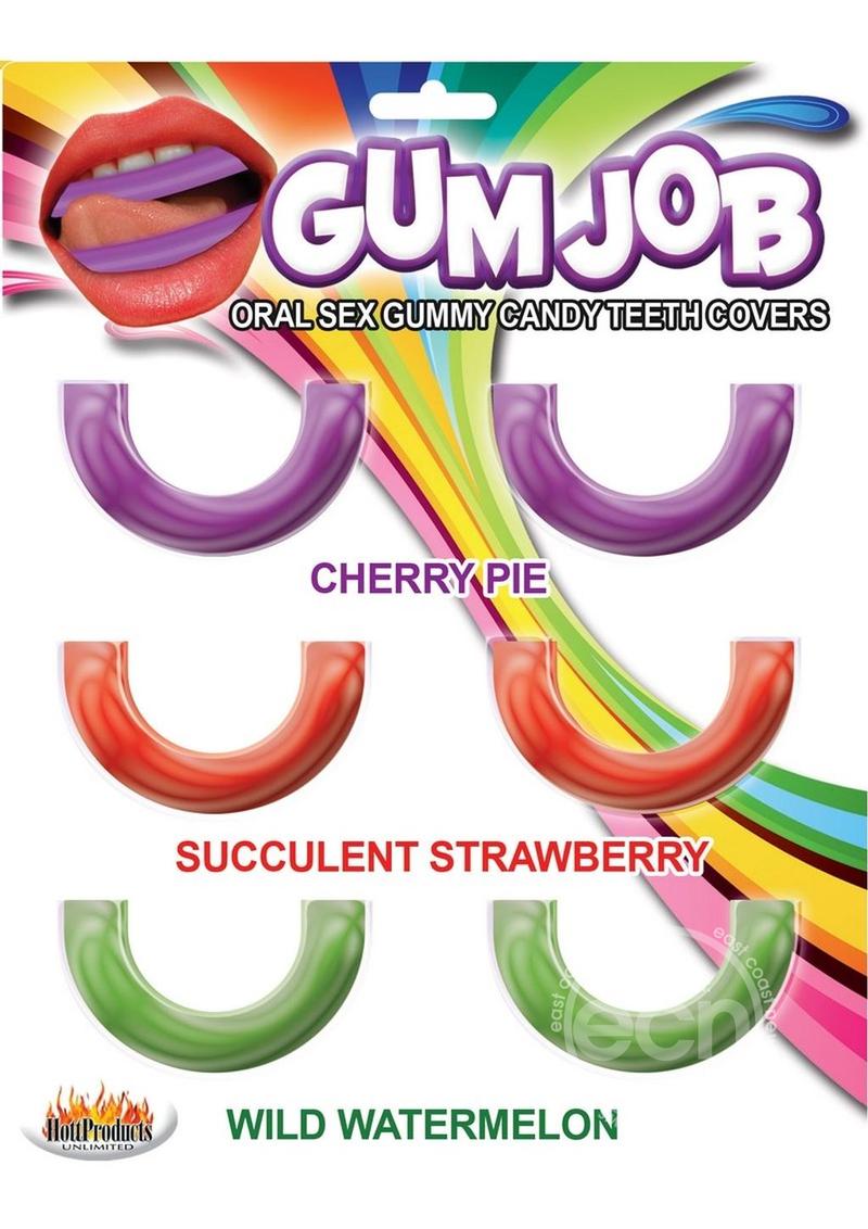 Gum Job Oral Sex Gummy Candy Teeth Covers Assorted Flavors (6 Pack)