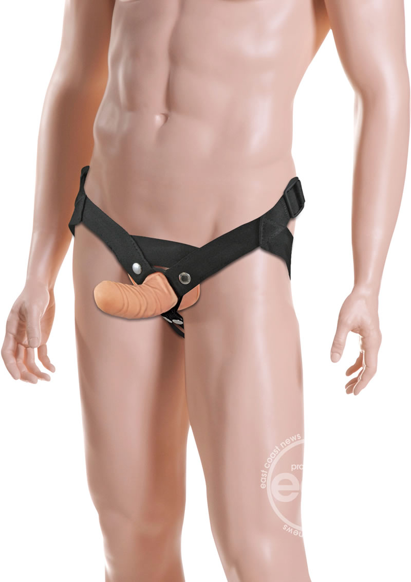 Sportsheets Everlaster Stud Hollow Dong With Strap-On Harness