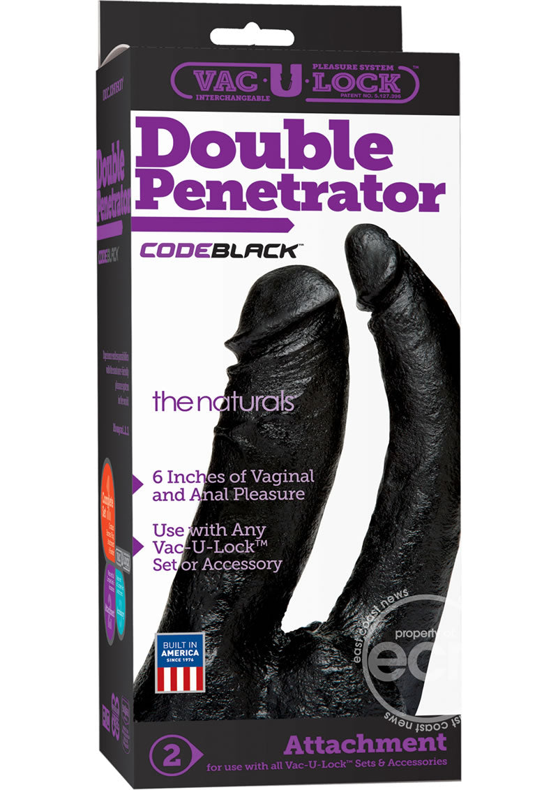 Vac-U-Lock Double Penetrator Dildo 6in