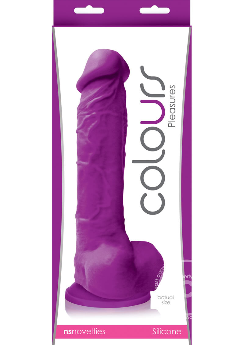 Colours Pleasures Silicone Dildo 8in