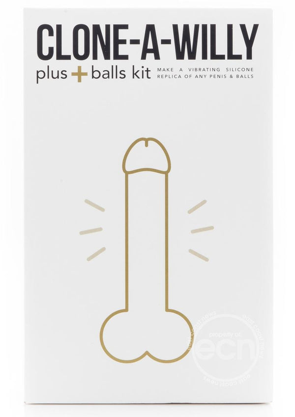 Clone-A-Willy Plus Balls Silicone Dildo Molding Kit with Bullet Vibrator and Remote Control