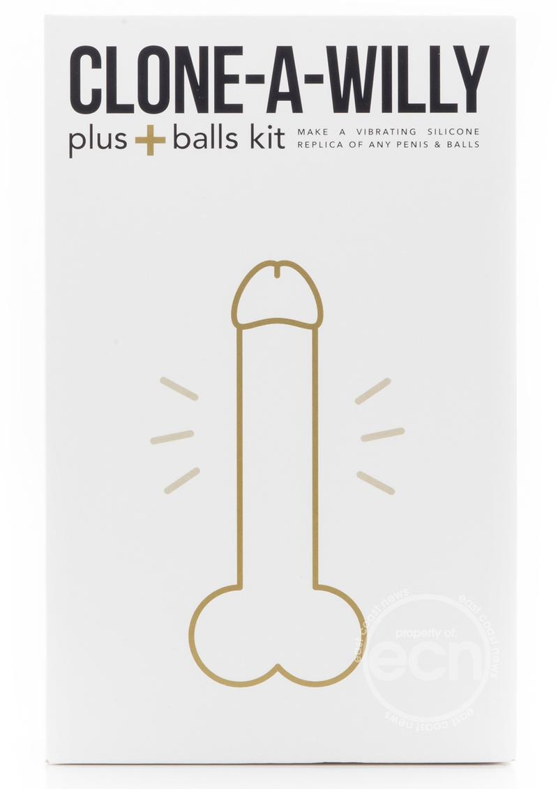 Clone-A-Willy Plus Balls Silicone Dildo Molding Kit with Bullet Vibrator and Remote Control