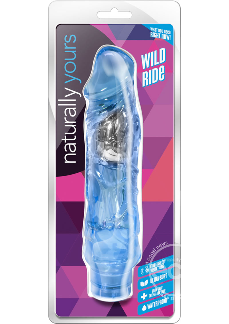 Naturally Yours Wild Ride Vibrating Dildo 9in