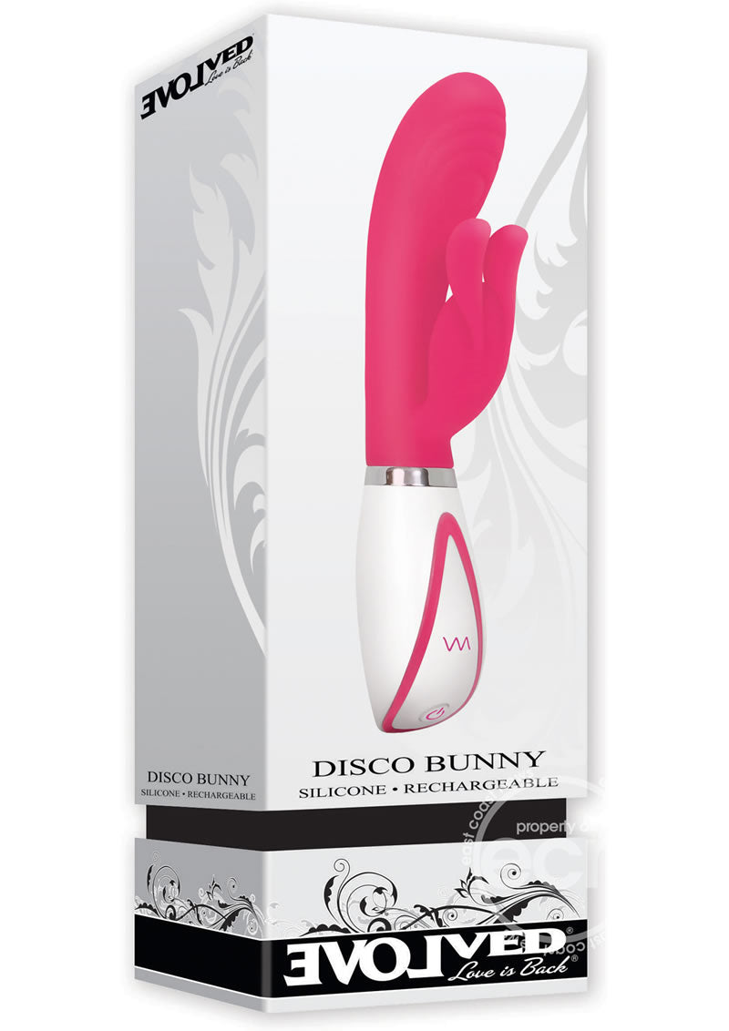 Disco Bunny Rechargeable Silicone Rabbit Vibrator with Dual Stimulation