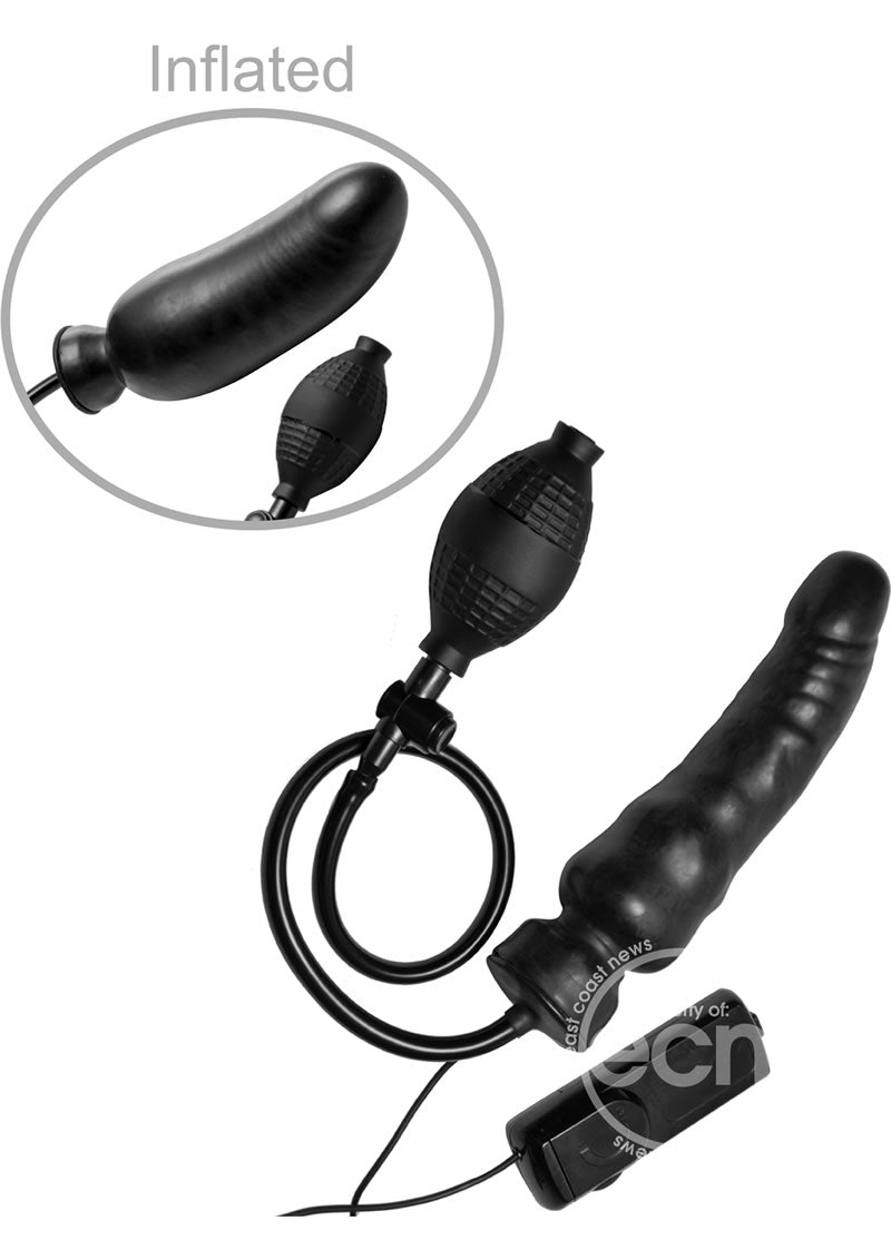 Master Series Ravage Vibrating Inflatable 7.5in Dildo