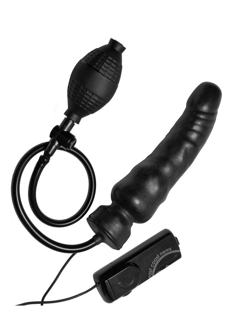 Master Series Ravage Vibrating Inflatable 7.5in Dildo