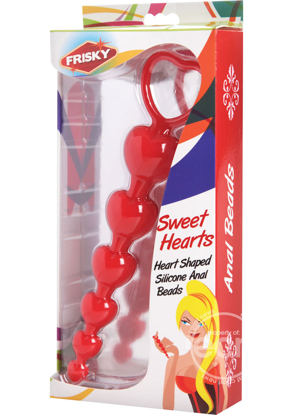 Frisky Sweet Heart Silicone Anal Beads