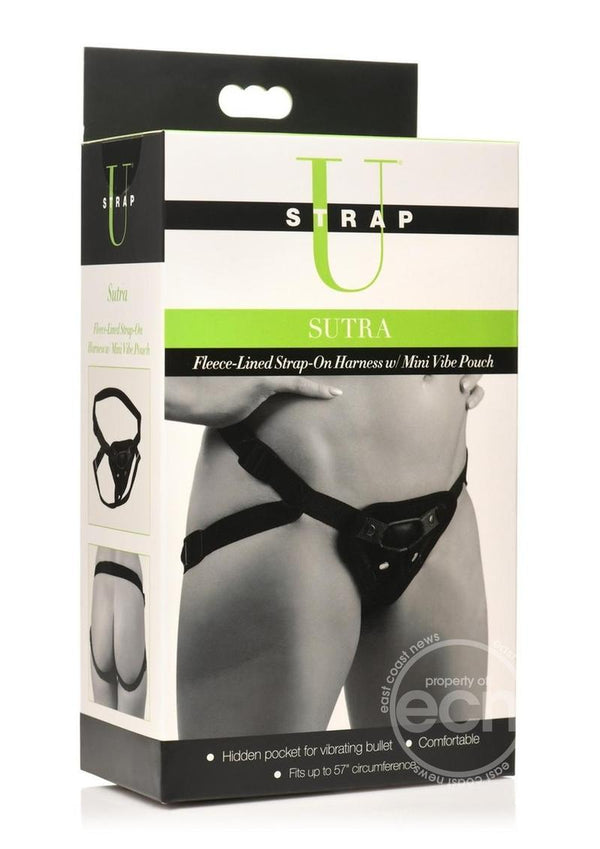 Strap U Sutra Fleece Lined Strap-On with Bullet Pocket