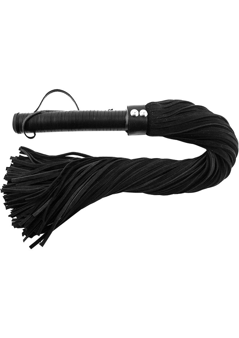 Rouge Suede Flogger with Leather Handle