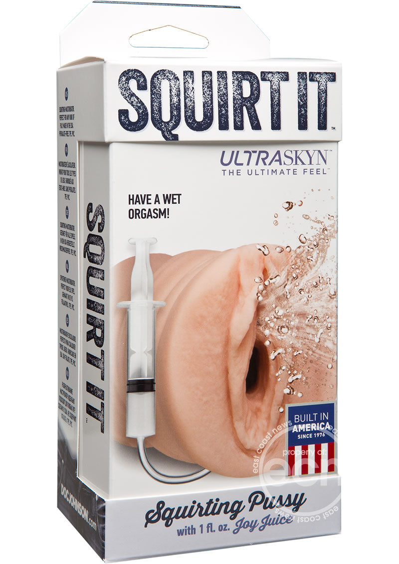 Squirt It Ultraskyn Squirting Masturbator with 1oz Joy Juice