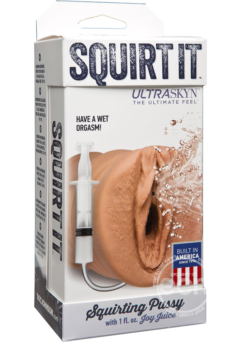 Squirt It Ultraskyn Squirting Masturbator with 1oz Joy Juice