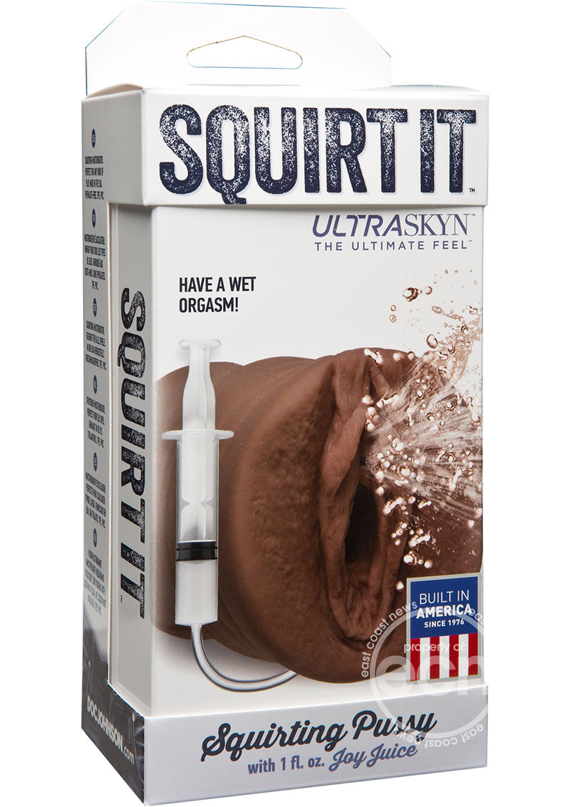 Squirt It Ultraskyn Squirting Masturbator with 1oz Joy Juice