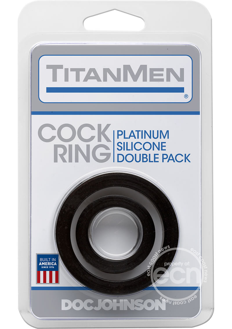 TitanMen Platimum Silicone Cock Rings (2 Piece Kit)