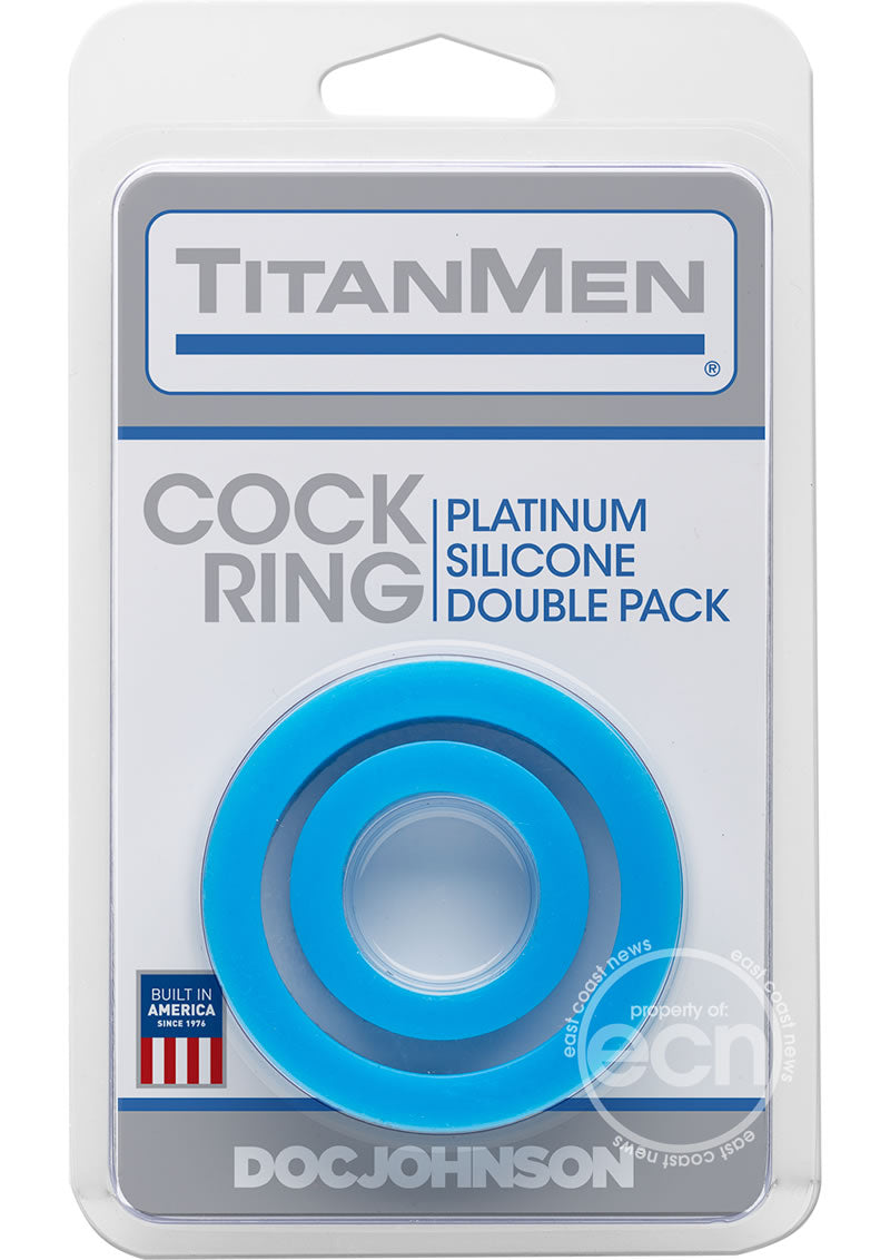 TitanMen Platimum Silicone Cock Rings (2 Piece Kit)