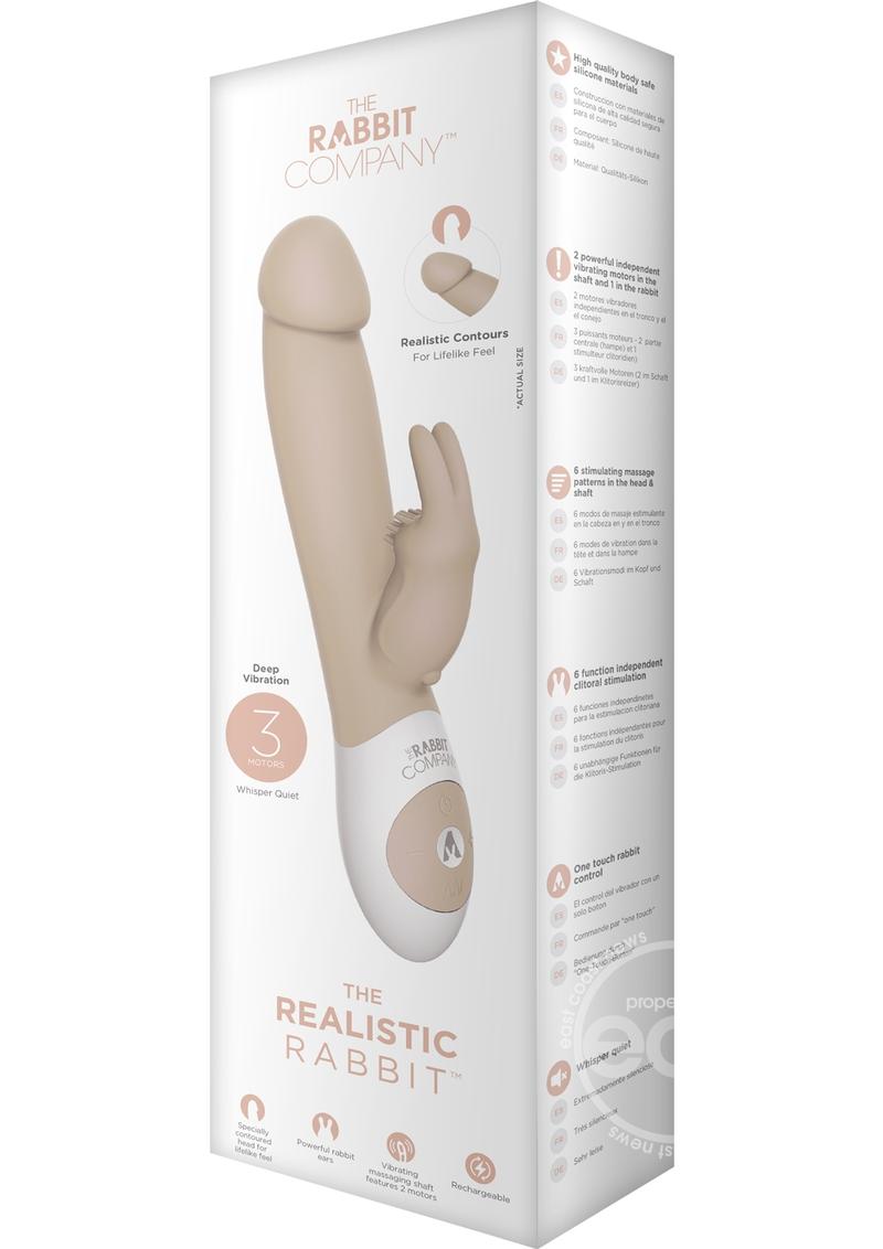 The Rabbit Company The Realistic Rabbit Rechargeable Silicone Triple Vibrator