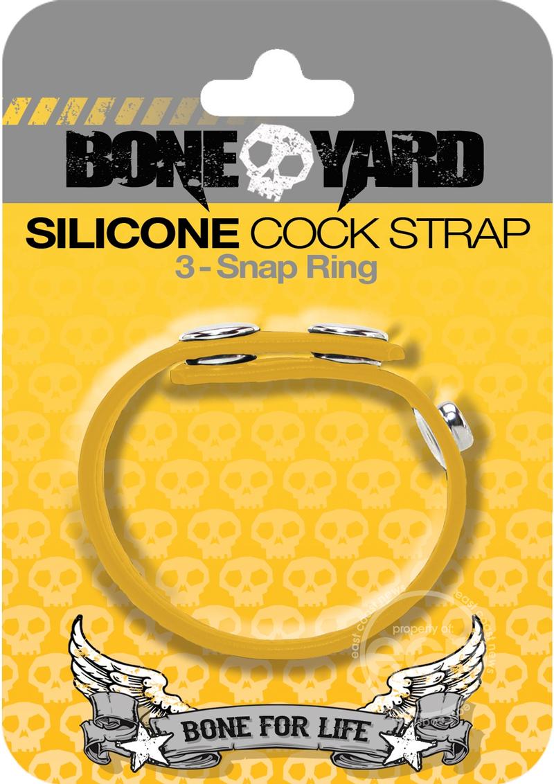 Boneyard Silicone Cock Strap 3-Snap Ring