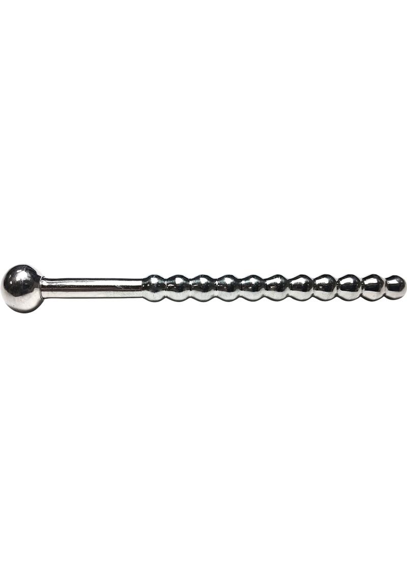 Rouge Beaded Stainless Steel Urethral Sound with Stopper