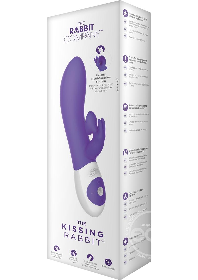 The Rabbit Company The Kissing Rabbit Rechargeable Silicone Vibrator with Clitoral Suction