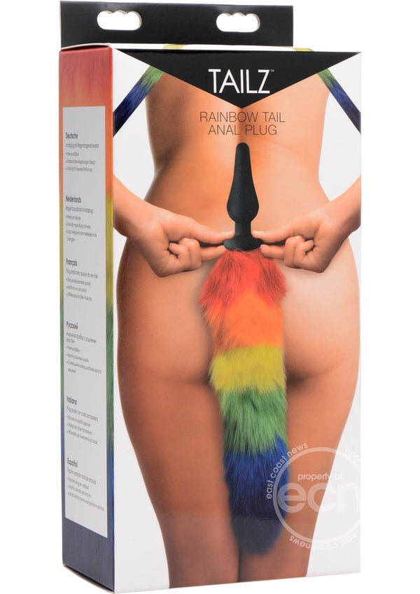 Tailz Rainbow Tail Silicone Butt Plug