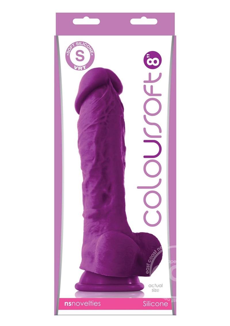 Coloursoft Silicone Dildo 8in