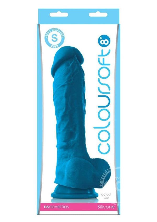 Coloursoft Silicone Dildo 8in