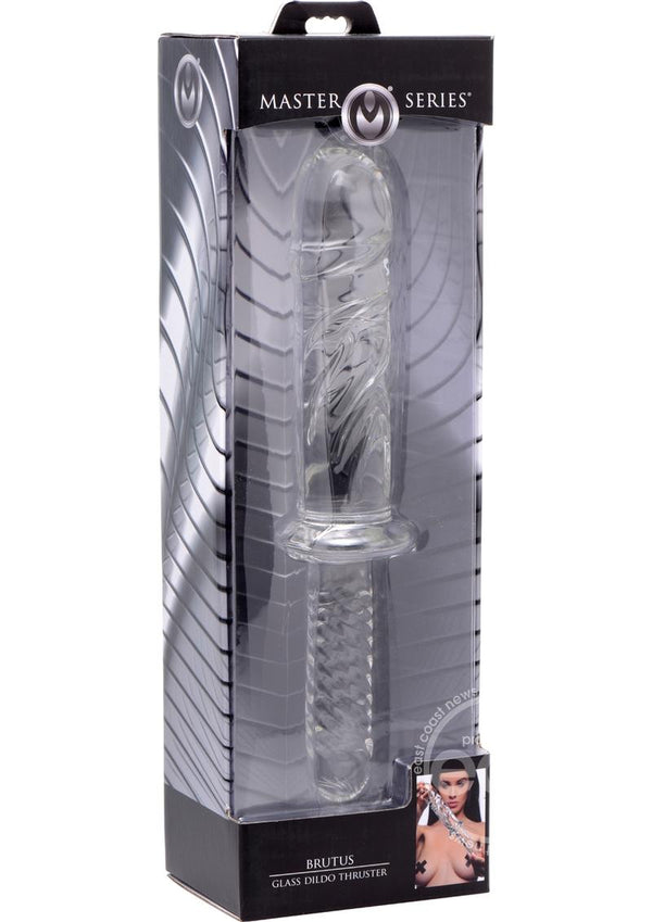 Master Series Brutus Glass Dildo Thruster