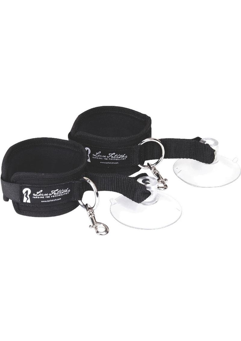 Lux Fetish Sexy Suction Shower Cuffs Adjustable (2 piece set)