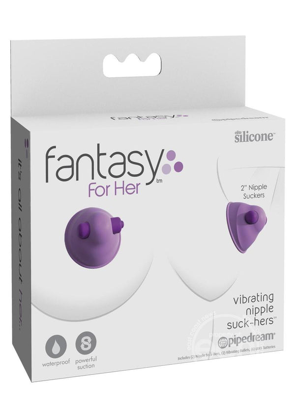 Fantasy For Her Silicone Vibrating Nipple Suck Hers 2in