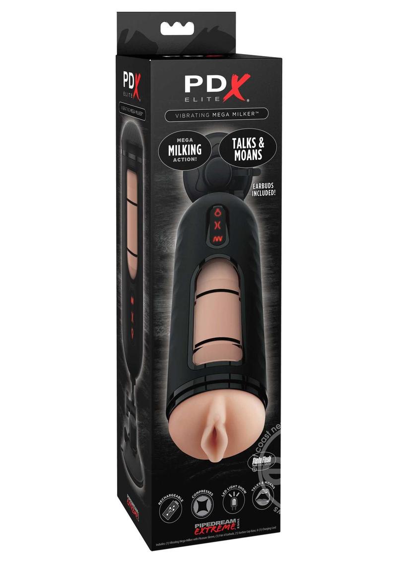 PDX Elite Rechargeable Vibrating Mega Milker Masturbator