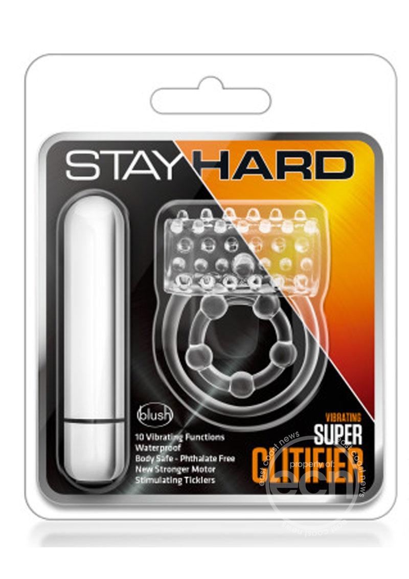 Stay Hard Vibrating Super Clitifier Cock Ring With Bullet