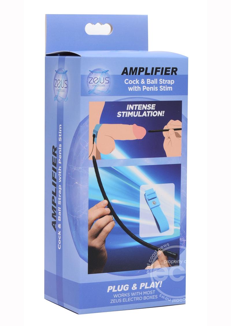 Zeus Electrosex Amplifier Cock and Ball Strap with Silicone Penis eStim