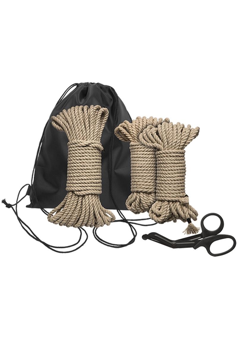 Kink Bind & Tie Initiation Hemp Rope (5 Piece Kit)