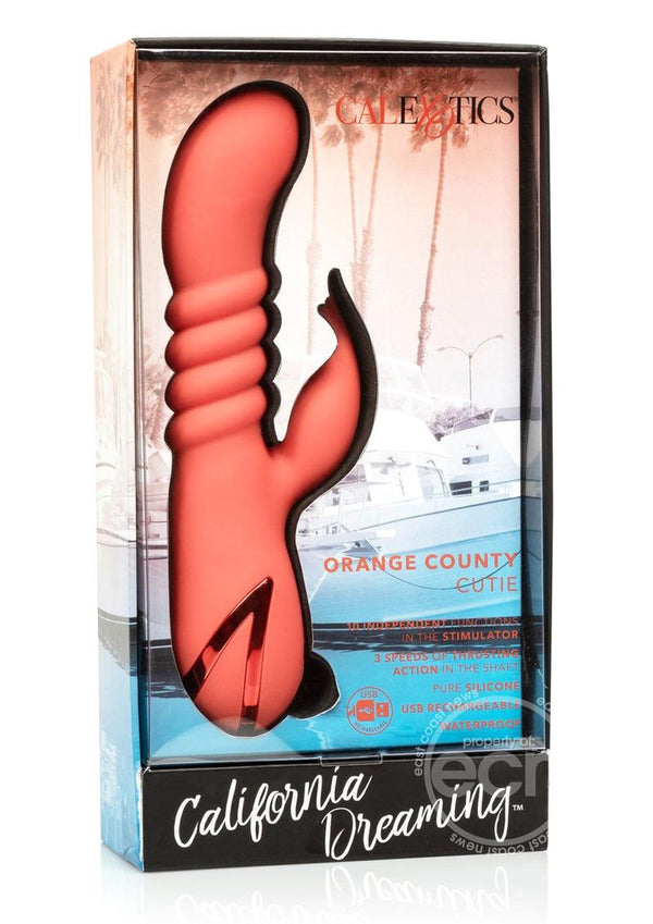 California Dreaming Orange County Cutie Rechargeable Silicone Vibrator