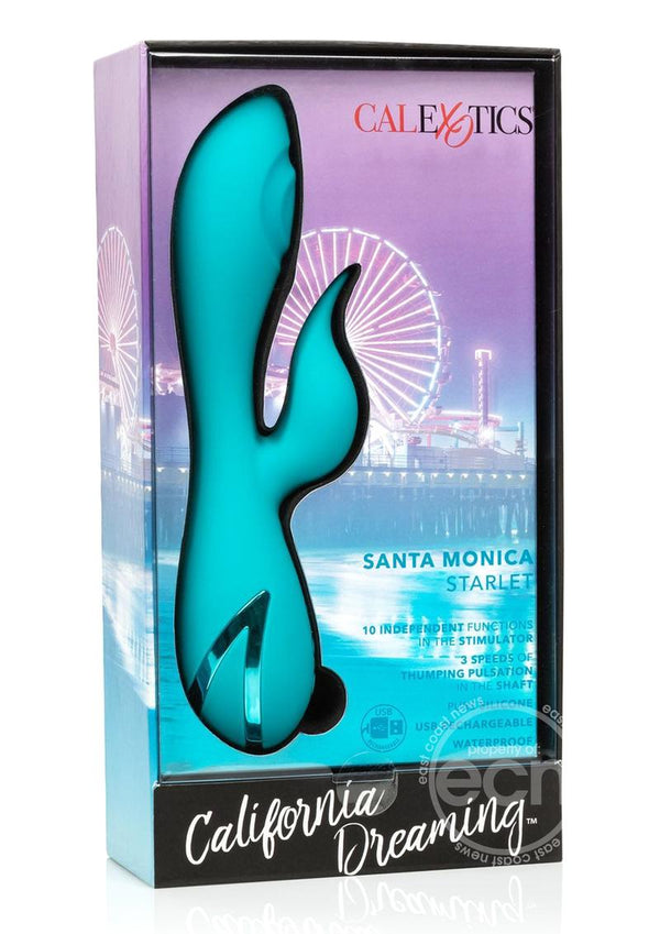 California Dreaming Santa Monica Starlet Rechargeable Silicone Thumping Vibrator