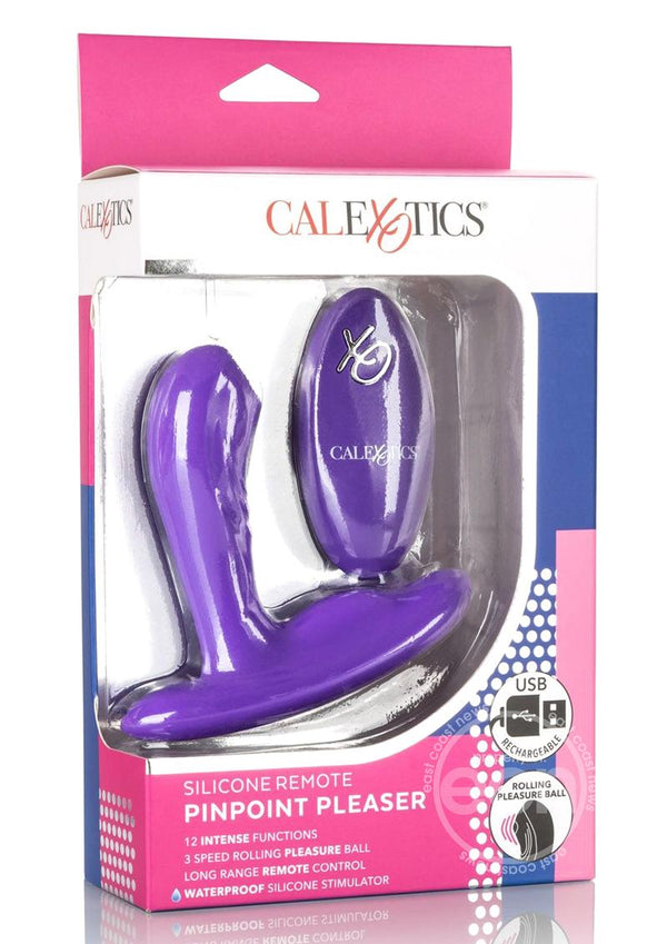 Pinpoint Pleaser Silicone Rechargeable P-Spot Vibrator with Remote Control