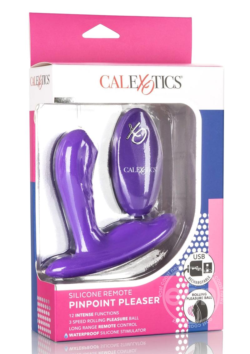 Pinpoint Pleaser Silicone Rechargeable P-Spot Vibrator with Remote Control