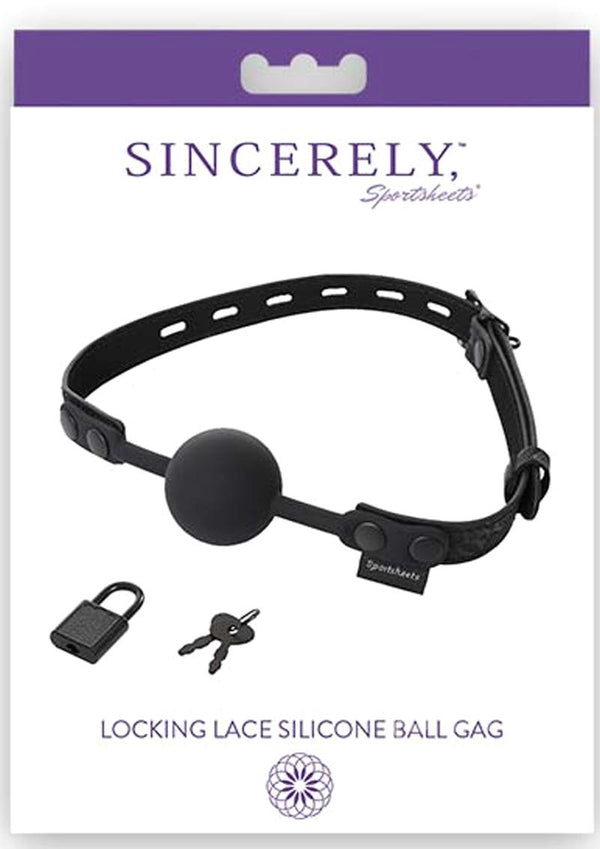 Sincerely Locking Lace Ball Gag Silicone