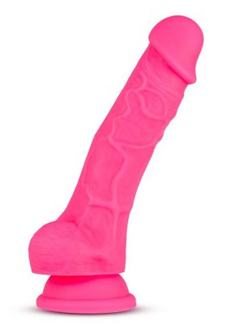 Neo Dual Density Dildo with Balls 7in